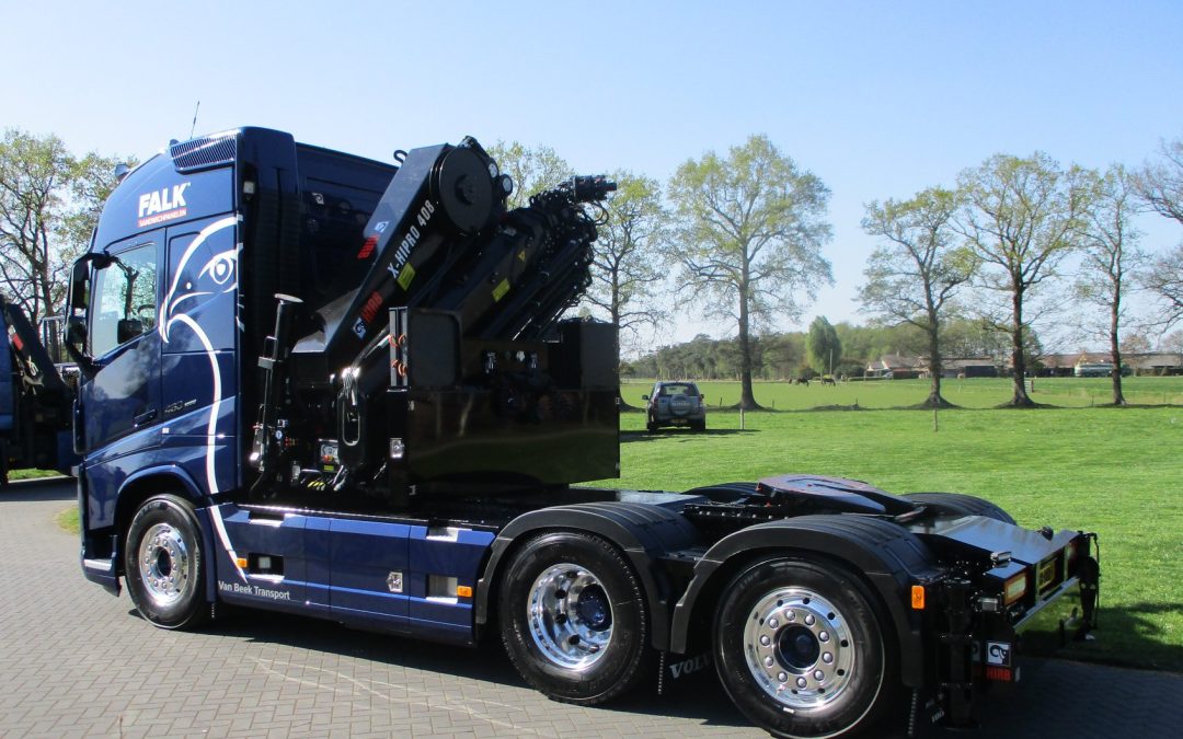 Hiab X Hipro E Autolaadkraan Op Een Volvo Fh