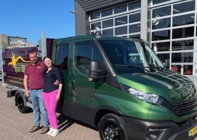 Achterwaarts kippende carrosserie op Iveco Daily