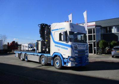 W-floor op Scania R500 met Hiab IQ1188 en Jib Bremer Transport