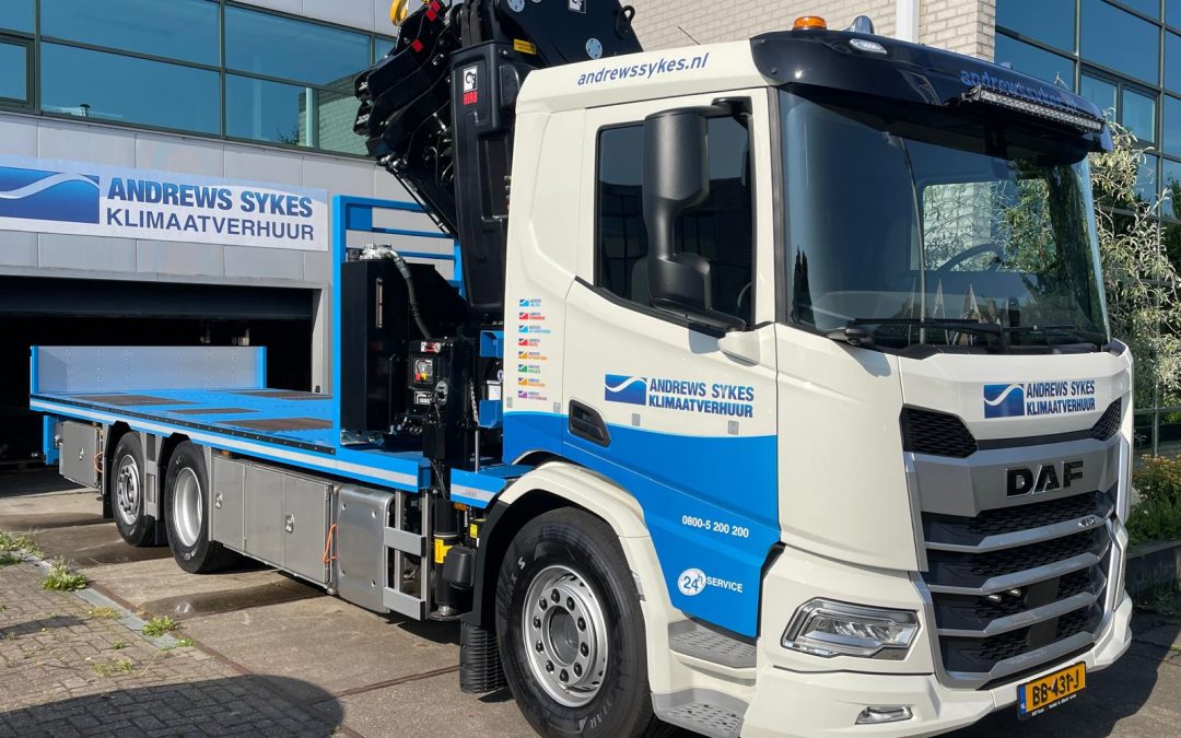 W-floor met Hiab X-HiPro 558 op Daf XD