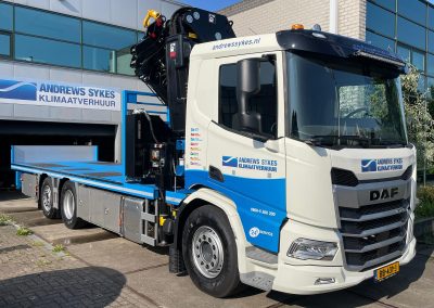 W-floor met Hiab X-HiPro 558 op Daf XD