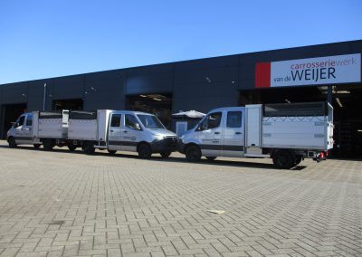 8X MB Sprinter met kippende carrosserie