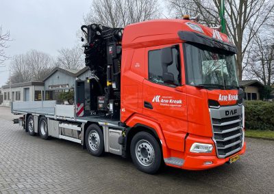 Daf XF 8×2 met W-Floor en Hiab X-HiPro 638 met Jib.